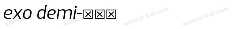 exo demi字体转换